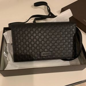 Microguccissina black crossbody purse